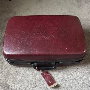 Samsonite Carry Pac 46 Maroon Hard Shell Luggage Briefcase
